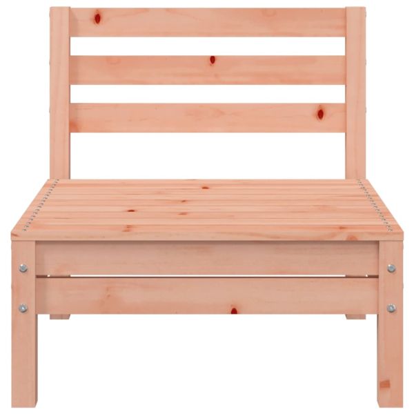 Градински диван с табуретка, 3-местен, дугласко дърво масив