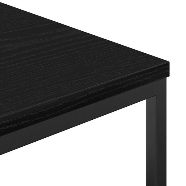 Шкаф за баня с рафтове Черен дъб 76,5x35x95 cm