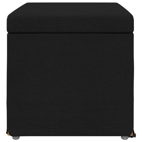 Стук Черно 61 x 41 x 40 см Текстил и конструирано дърво