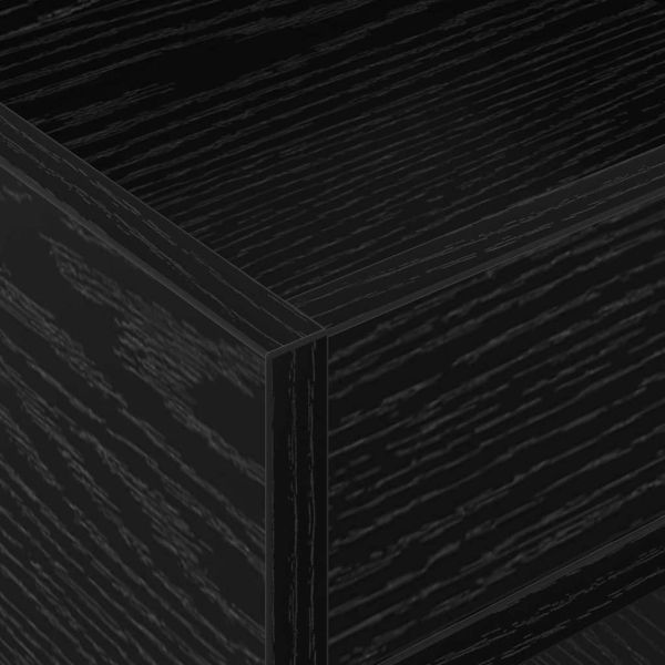 Крайна масичка 2 pcs Черния дъб 30 x 30 x 56 см Инженерно дърво