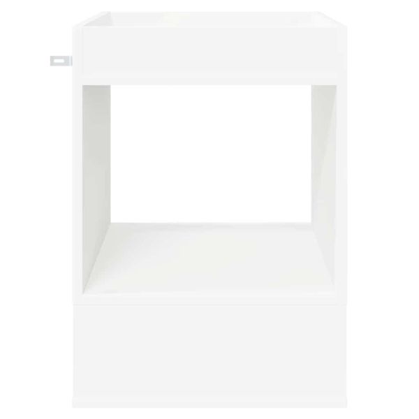 Крайна масичка 2 pcs Бяло 40 x 40 x 56 см Инженерно дърво