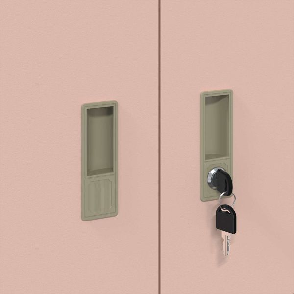 Шкаф за съхранение Розово 90 x 40 x 40 см Стомана