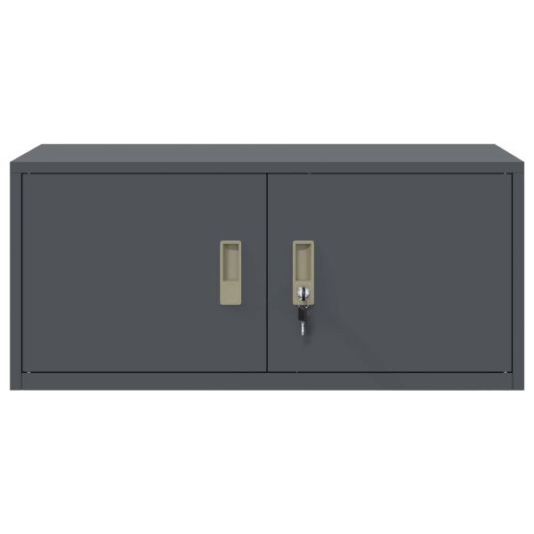 Шкаф за съхранение Антрацит 90 x 40 x 40 см Стомана