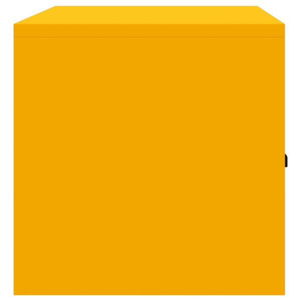 Шкаф за съхранение Горчично жълто 90 x 40 x 40 см Стомана