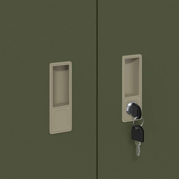 Шкаф за съхранение Маслинено зелено 90 x 40 x 40 см Стомана