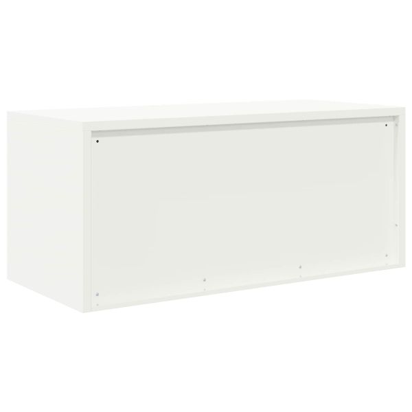 Шкаф за съхранение Бял 90 x 40 x 40 см Стомана