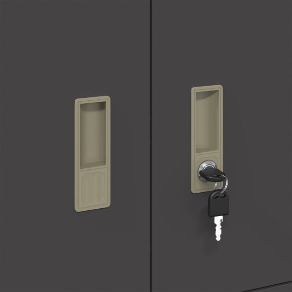 Шкаф за съхранение Черен 80 x 40 x 40 cm Стомана