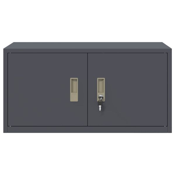 Шкаф за съхранение Антрацит 80 x 40 x 40 cm Стомана
