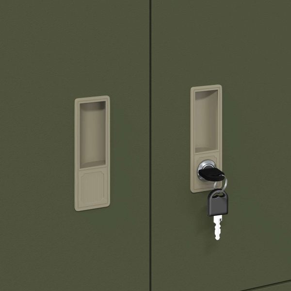 Шкаф за съхранение Маслинено зелено 80 x 40 x 40 cm Стомана