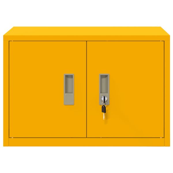Шкаф за съхранение Горчично жълто 60 x 40 x 40 см Стомана