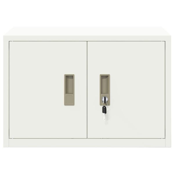Шкаф за съхранение Бял 60 x 40 x 40 см Стомана