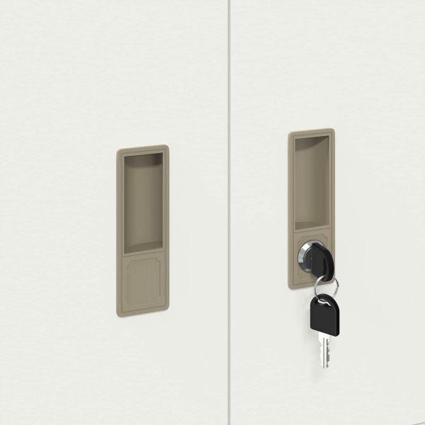 Шкаф за съхранение Бял 60 x 40 x 40 см Стомана