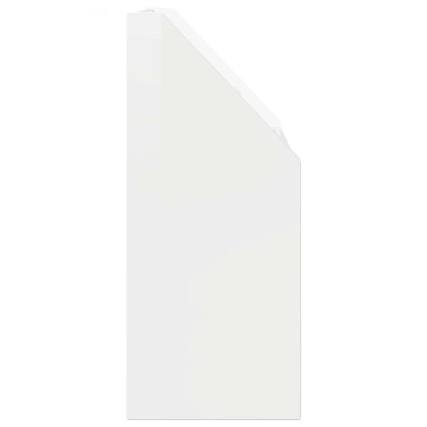 Детска рафт за книги Лъскаво бяло 72,5 x 29,5 x 69 см