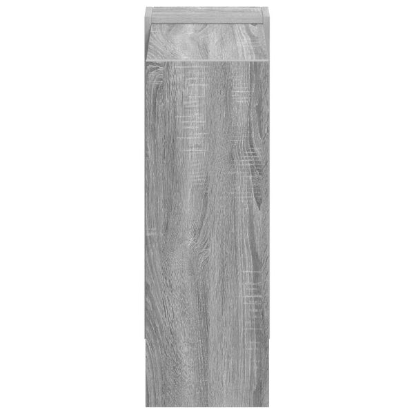 Рафт за книги Сив Сонома 52 x 25 x 71,5 см Инженерно дърво