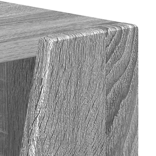 Странична рафт Сив Сонома 33 x 32 x 70,5 см Инженерно дърво