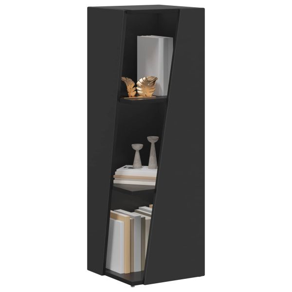 Странична рафт Черно 33 x 32 x 100,5 см Инженерно дърво