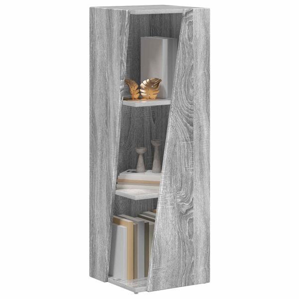 Странична рафт Сив Сонома 33 x 32 x 100,5 см Инженерно дърво