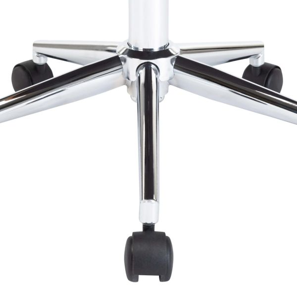 Въртящи се трапезни столове, 6 бр, кремави, изкуствена кожа