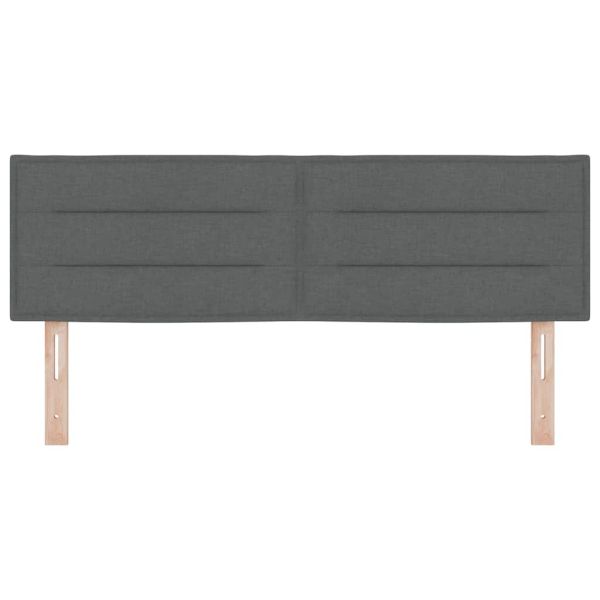 LED глава С LED лентисти светлини Тъмен сив 144 см Полиестер