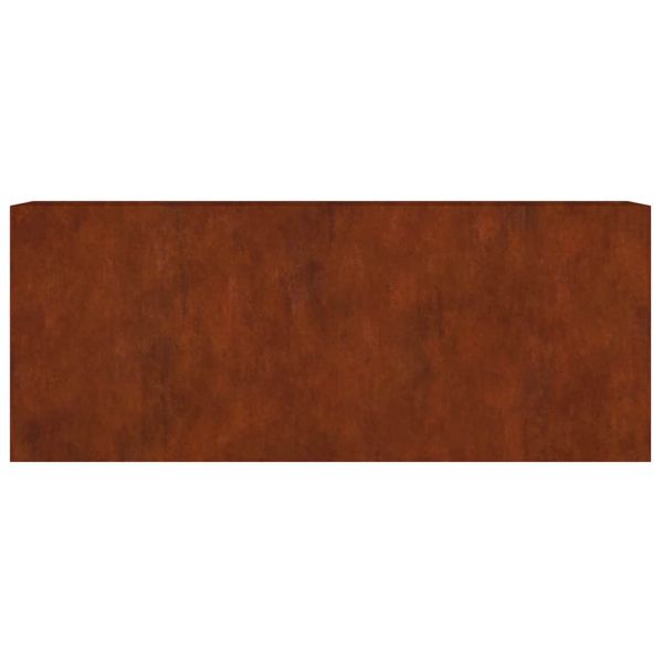 Градинска повдигната леха 200x40x80 см кортенова стомана