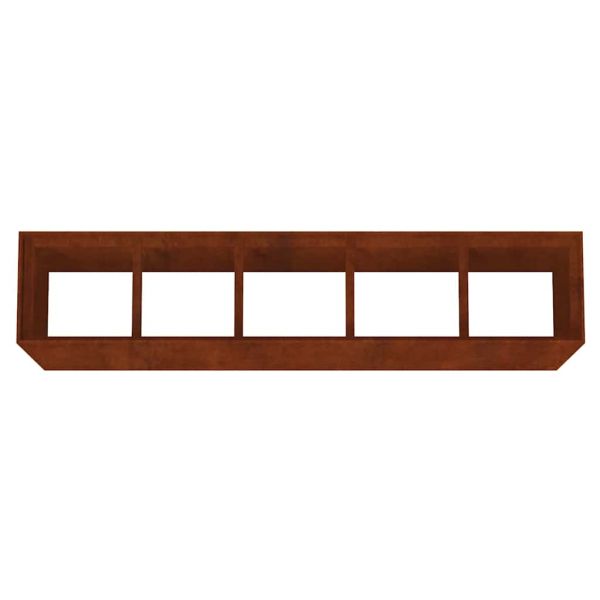 Градинска повдигната леха 200x40x80 см кортенова стомана