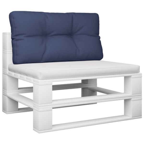 Палетна възглавница, нейви синя, 80x40x12 см, текстил