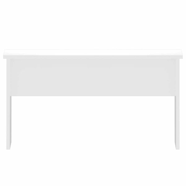 Кафе маса, бял гланц, 80x50,5x41,5 см, инженерно дърво