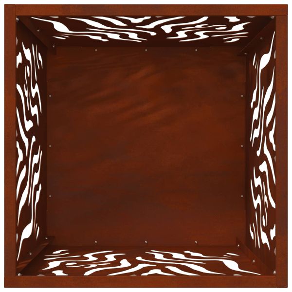 Огнище Кафяво 40 x 40 x 40 cm Стомана