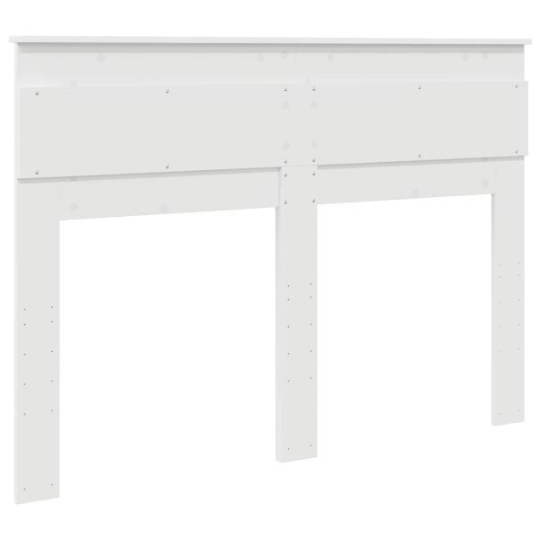 Облегалка за глава Бяло 140 cm Инженерно дърво