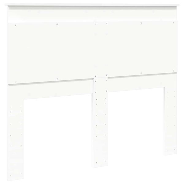 Облегалка за глава с таблото Бяло 120 cm Инженерно дърво