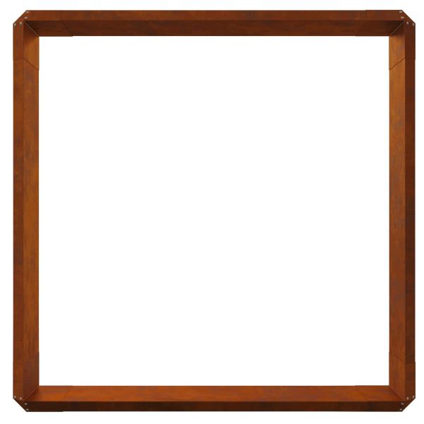 Огради за охлюви 8 pcs Ръждясало Патинираща стомана