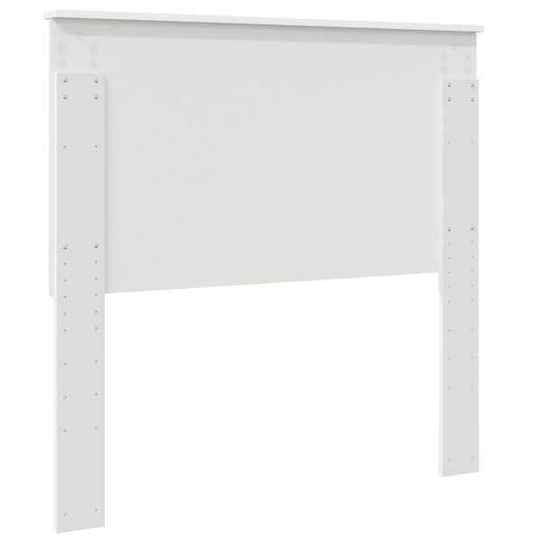 Облегалка за глава с таблото Бяло 100 cm Инженерно дърво