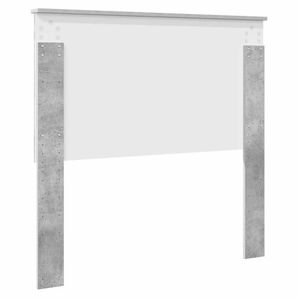 Облегалка за глава Циментено сиво 100 cm Инженерно дърво