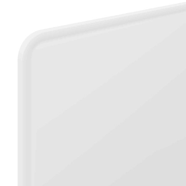 Облегалка за глава Бяло 90 cm Инженерно дърво