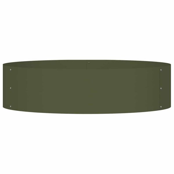 Пръстен за саксия 5 pcs Маслинено зелено 80 x 80 x 20 cm