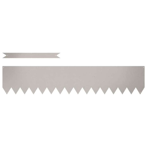 Ограда за трева 30 pcs Кафяво 100 x 0.05 x 20 см