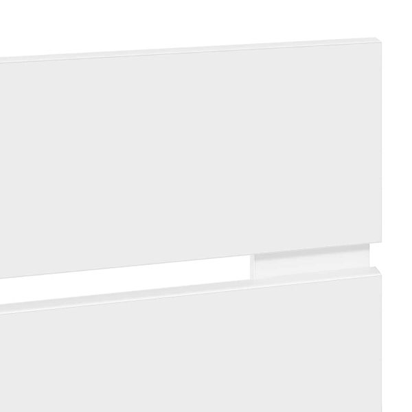 Облегалка за глава с таблото Бяло 100 cm Инженерно дърво