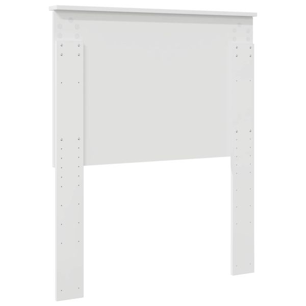 Облегалка за глава с таблото Гланц бяло 80 cm Инженерно дърво