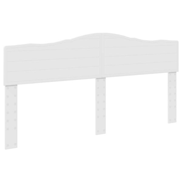 Облегалка за глава с таблото Гланц бяло 180 cm Инженерно дърво