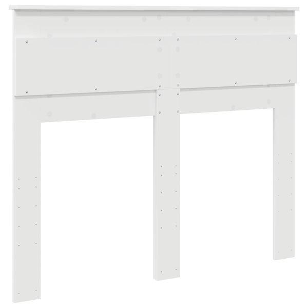 Облегалка за глава с таблото Бяло 120 cm Инженерно дърво