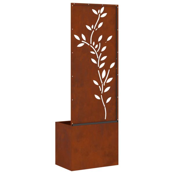 Екран за градинска неприкосновеност Ръждясало 50 x 140 cm