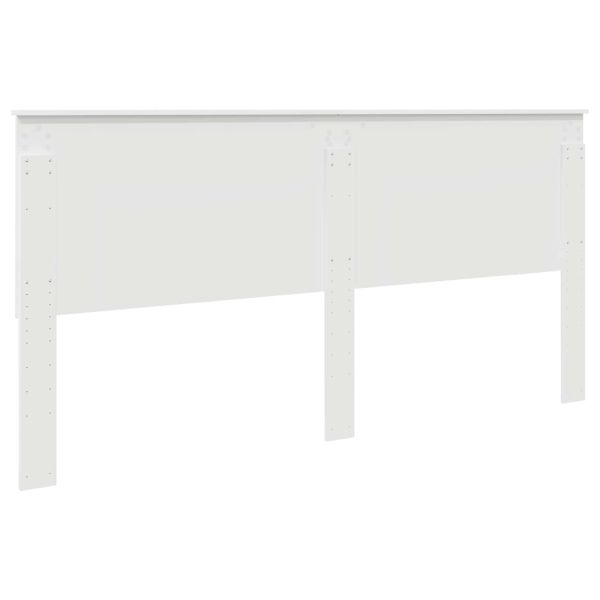 Облегалка за глава с таблото Бяло 200 cm Инженерно дърво