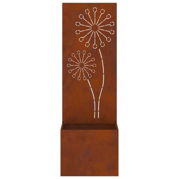 Екран за градинска неприкосновеност Ръждясало 50 x 140 cm