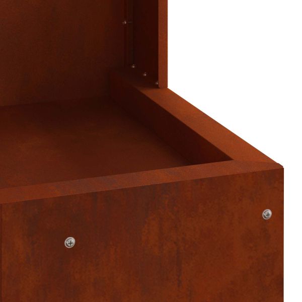 Огнище Кафяво 50 x 50 x 100 cm Стомана