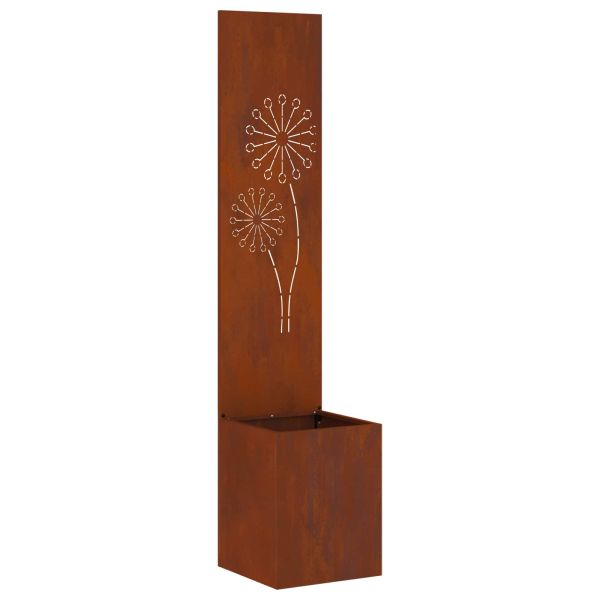 Екран за градинска неприкосновеност Ръждясало 32 x 32 x 150 см