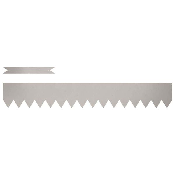 Ограда за трева 10 pcs Кафяво 100 x 0.05 x 20 см