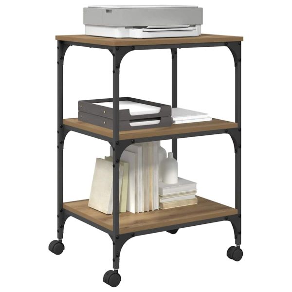 Стойка за принтер Дъб 50 x 41 x 75 см Инженерно дърво