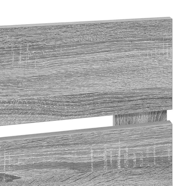 Облегалка за глава с таблото Сив Сонома 180 cm Инженерно дърво