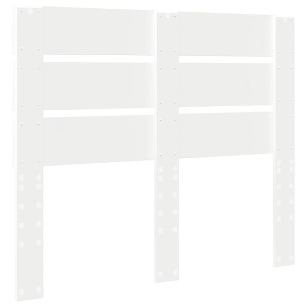 Облегалка за глава Бяло 135 cm Инженерно дърво