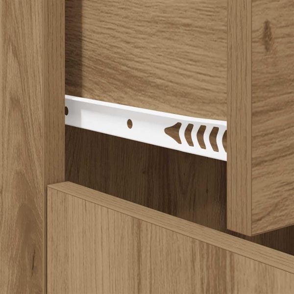 Сайдборд, дъб артизан, 60x30x75 см, инженерно дърво